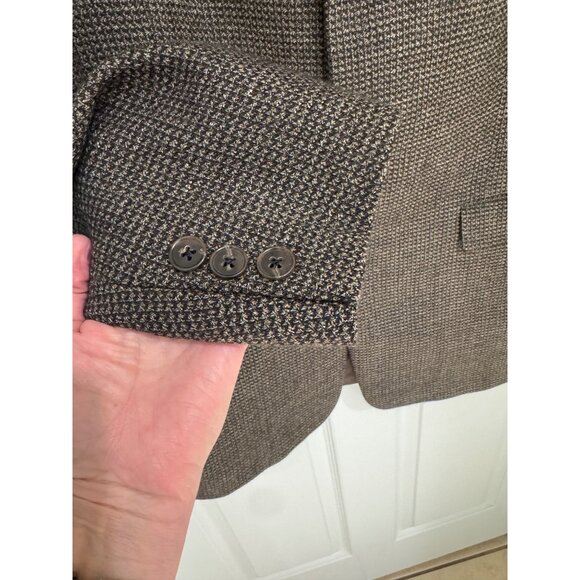 Hart Schaffner Marx Proffitts Harris Tweed 40R Wool Blazer Jacket Houndstooth - Picture 14 of 16